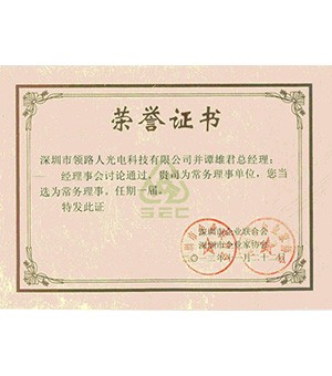 Honorary Certificate of Entrepreneur Director